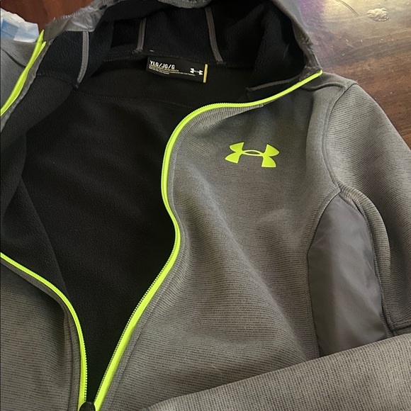 Under Armour Charcoal Jacket with Lime Highlights - Picture 4 of 4